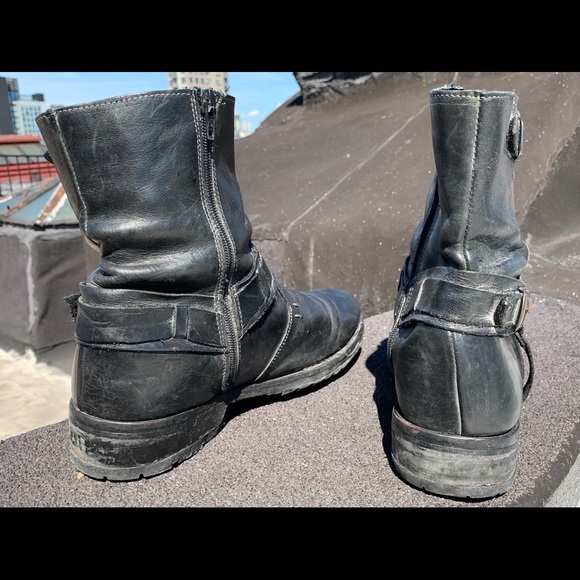 Biker Boots MadMax Metal Punks Steve Madden BLK - Picture 4 of 7